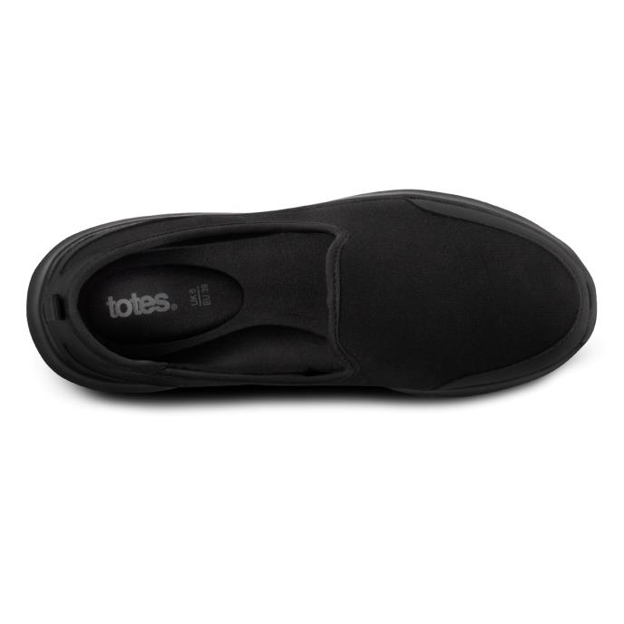 totes® Comfort Slip-On Sports Shoe Black Extra Image 4